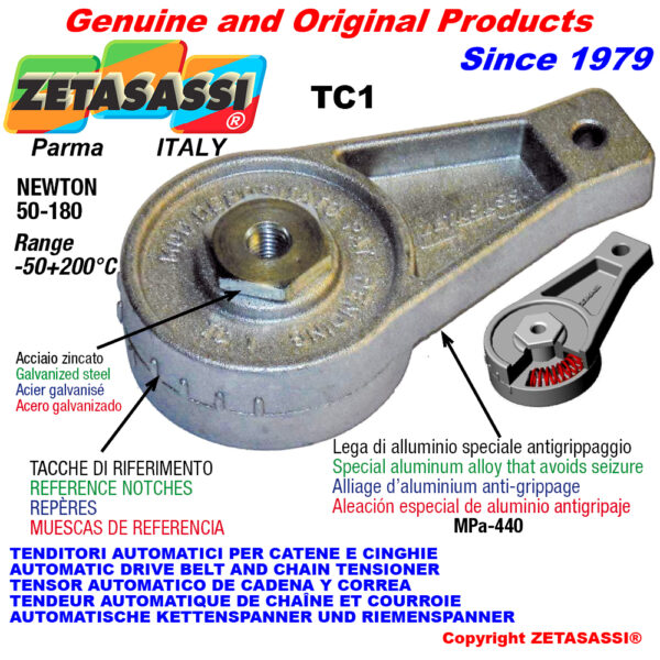 TENSOR AUTOMÁTICO ROTATIVO TC1 con agujero o rosca ZETASASSI TC1M16ING