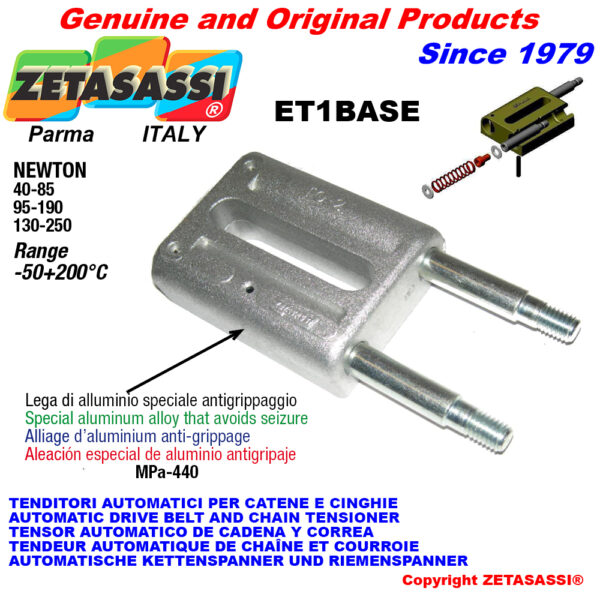TENSOR AUTOMATICO LINEAL ET1 BASE sin cabeza ZETASASSI ET1BASE450