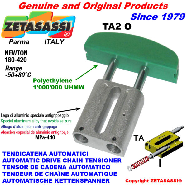 TENSOR DE CADENA AUTOMATICO LINEAL TA2 cabeza a arco oval ZETASASSI TA2OASA60S
