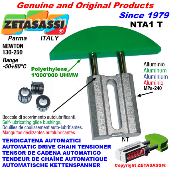TENSOR DE CADENA AUTOMATICO LINEAL NTA1 cabeza a arco redondo ZETASASSI NTA1TASA40T