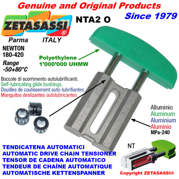 TENSOR DE CADENA AUTOMATICO LINEAL NTA2 cabeza a arco oval ZETASASSI NTA2OASA60S