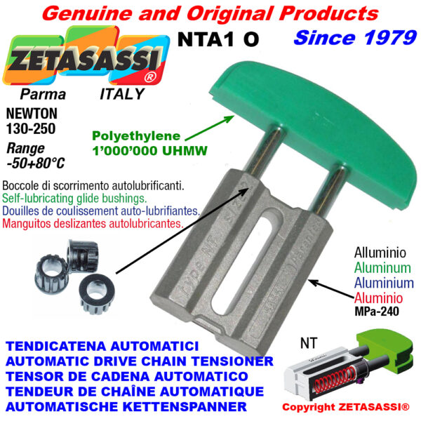 TENSOR DE CADENA AUTOMATICO LINEAL NTA1 cabeza a arco oval ZETASASSI NTA1OASA40D