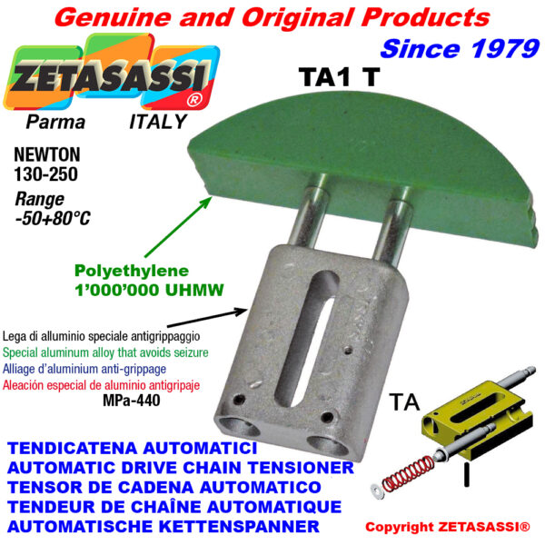 TENSOR DE CADENA AUTOMATICO LINEAL TA1 cabeza a arco redondo ZETASASSI TA1TASA40T