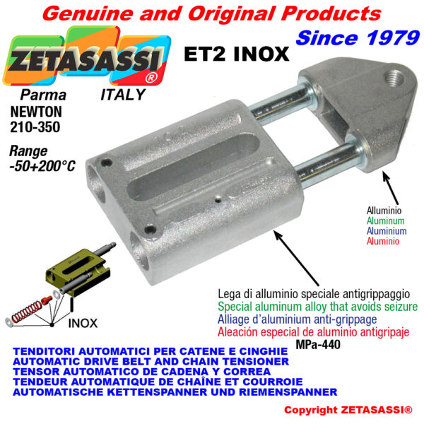 TENSOR AUTOMATICO LINEAL ET2 INOX con cabeza roscada ZETASASSI ET2M16INOX