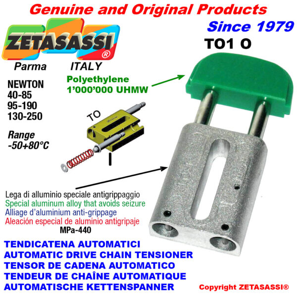 TENSOR DE CADENA AUTOMATICO LINEAL TO1 cabeza oval ZETASASSI TO1OASA40D190