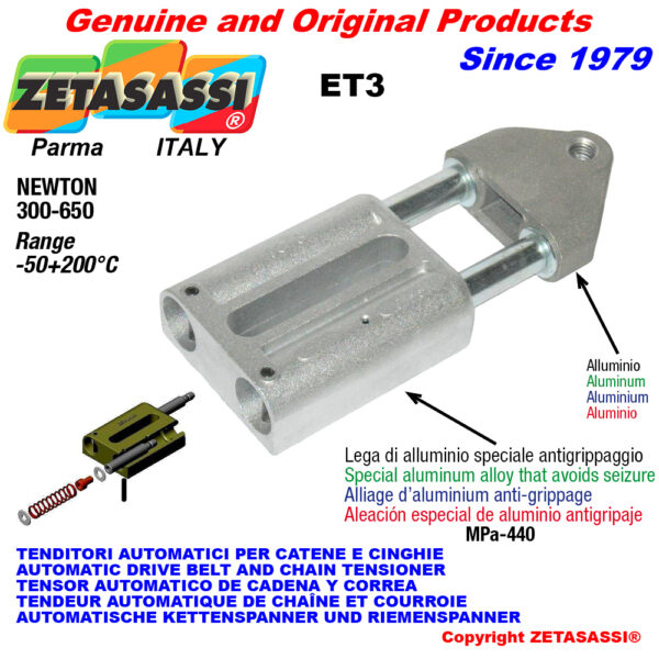 TENSOR AUTOMATICO LINEAL ET3 con cabeza roscada ZETASASSI ET3M16
