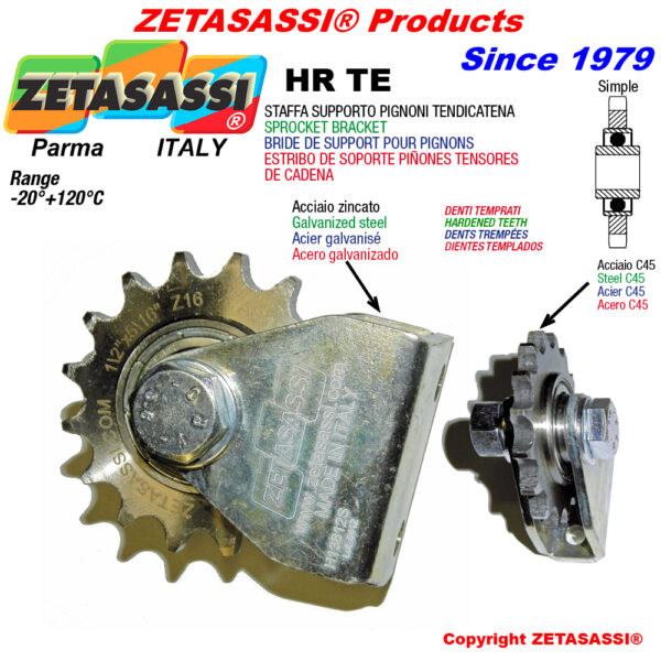 Abrazadera HR con piñon tensor endurecidos ACTE ZETASASSI HR31STE