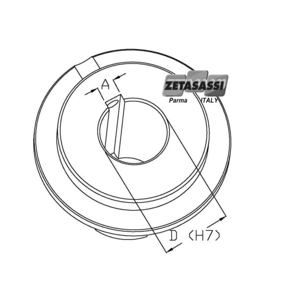 Perforación del buje por limitadores LF-LFCOR-LFSL-LFSLCOR ZETASASSI FORLF170F65CH18