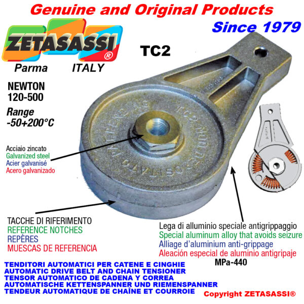 TENSOR AUTOMÁTICO ROTATIVO TC2 con agujero o rosca ZETASASSI TC2M20
