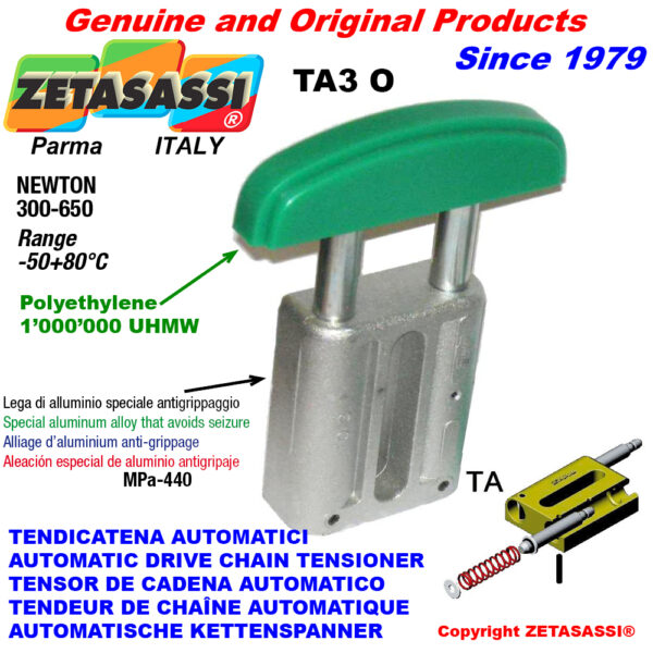 TENSOR DE CADENA AUTOMATICO LINEAL TA3 cabeza a arco oval ZETASASSI TA3OASA120S