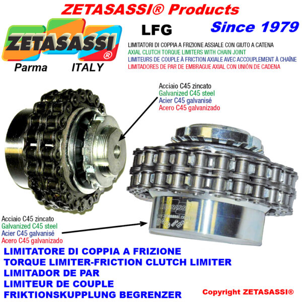 LIMITADOR DE PAR CON JUNTA DE CADENA "LFG" ZETASASSI LFG170