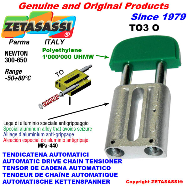 TENSOR DE CADENA AUTOMATICO LINEAL TO3 cabeza oval ZETASASSI TO3OASA120S