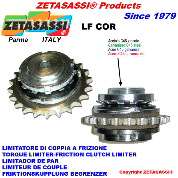 LIMITADOR DE PAR CON CORONA "LFCOR" ZETASASSI LF170114Z20