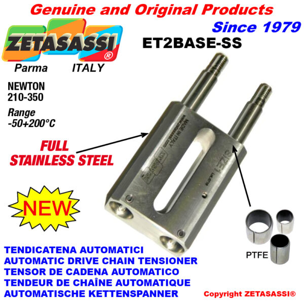 TENSOR AUTOMATICO LINEAL ET2 BASE-SS INOX sin cabeza completamente de acero inoxidable ZETASASSI ET2BASE-SS