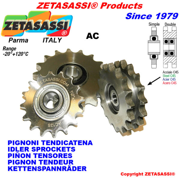 PIÑON TENSORES AC CON RODAMIENTO ZETASASSI AC134S
